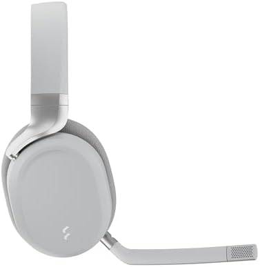 Fractal Design Scape Light - Wireless PC Gaming Headset - Detachable Flip-to-Mute Microphone with Noise Cancellation - Battery Life Up to 40 Hours - Configurable Ambient Lighting - Gray - Image 3