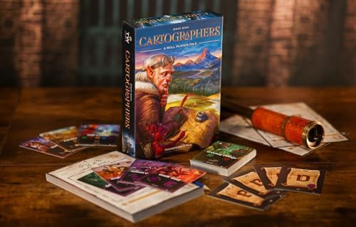 Thunderworks Games - Cartographers: A Roll Player Tale | Award-Winning Game of Fantasy Map Drawing | Strategy Board Game | Flip and Write | Family Game for 1-100 Players | 30-45 Minutes, Ages 10+ - Image 2