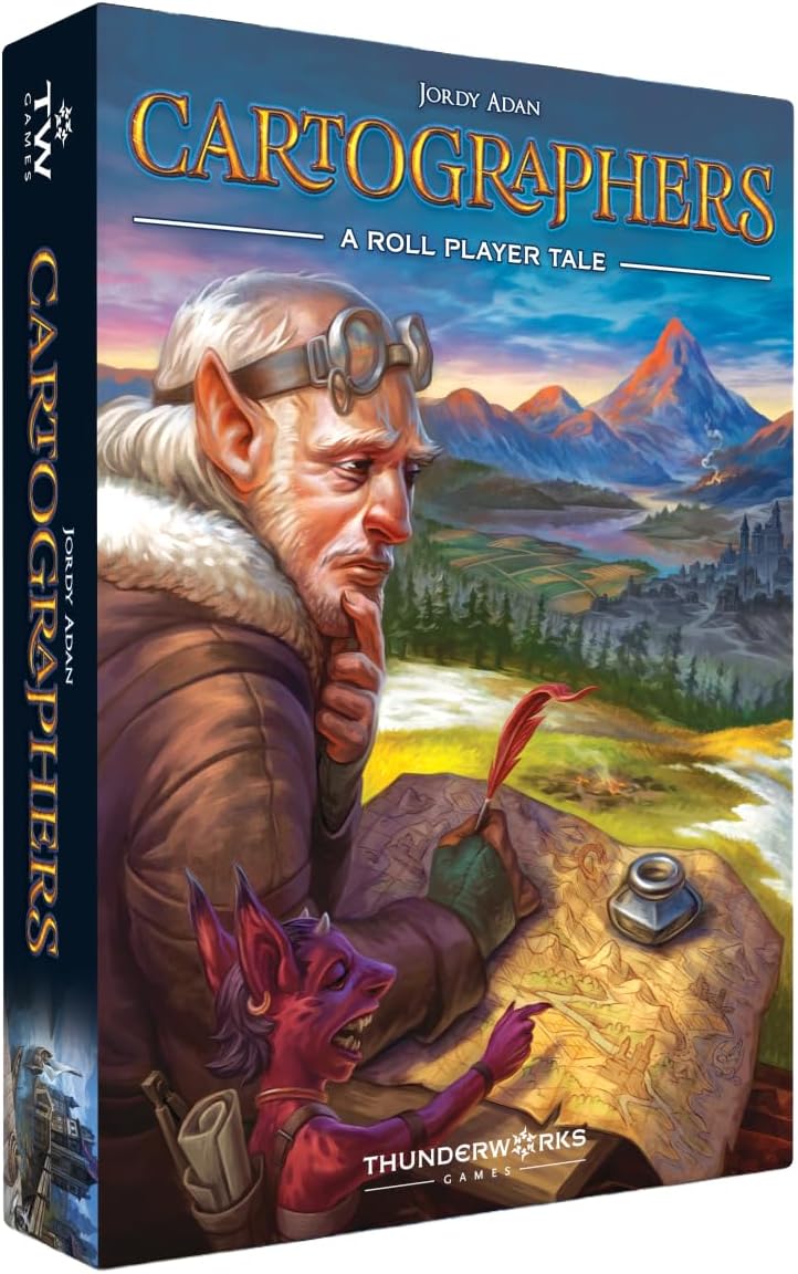 Thunderworks Games - Cartographers: A Roll Player Tale | Award-Winning Game of Fantasy Map Drawing | Strategy Board Game | Flip and Write | Family Game for 1-100 Players | 30-45 Minutes, Ages 10+ - Image 9